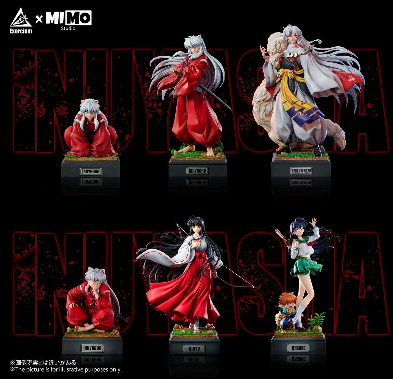 Preventa Resina Inuyasha Figura Inuyasha Exorcism & Mimo Estudio