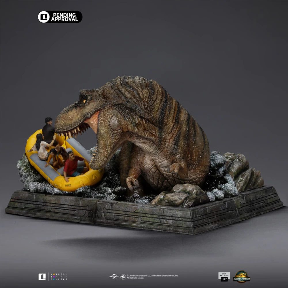 Preventa Resina T-Rex Figura Jurassic World: Rebirt Iron (Licencia) Estudio