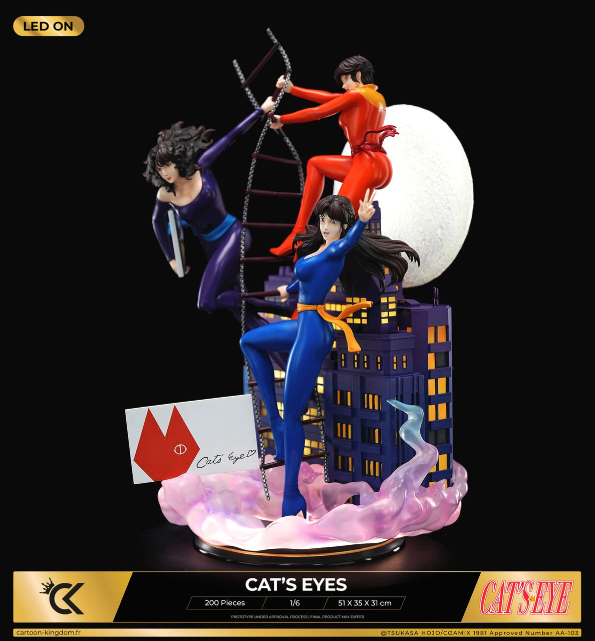 Preventa Resina Hermanas Kisugi Figura Cat's eyes Cartoon Kigdom (Licencia) Estudio