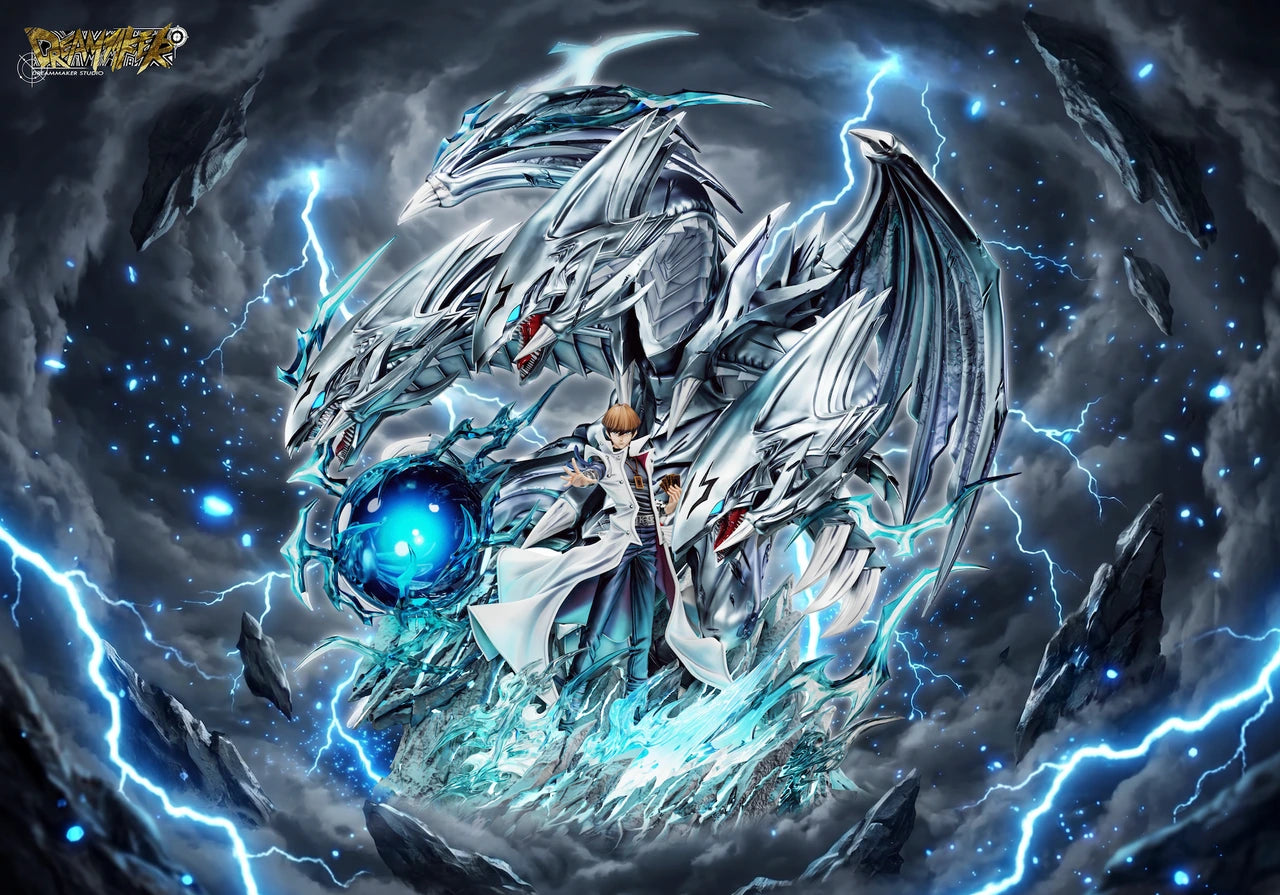 Preventa Resina Seto Kaiba & Dragon de Ojos Azules Figura Yu-Gi-Oh! 1/6 Dreammaker  Estudio