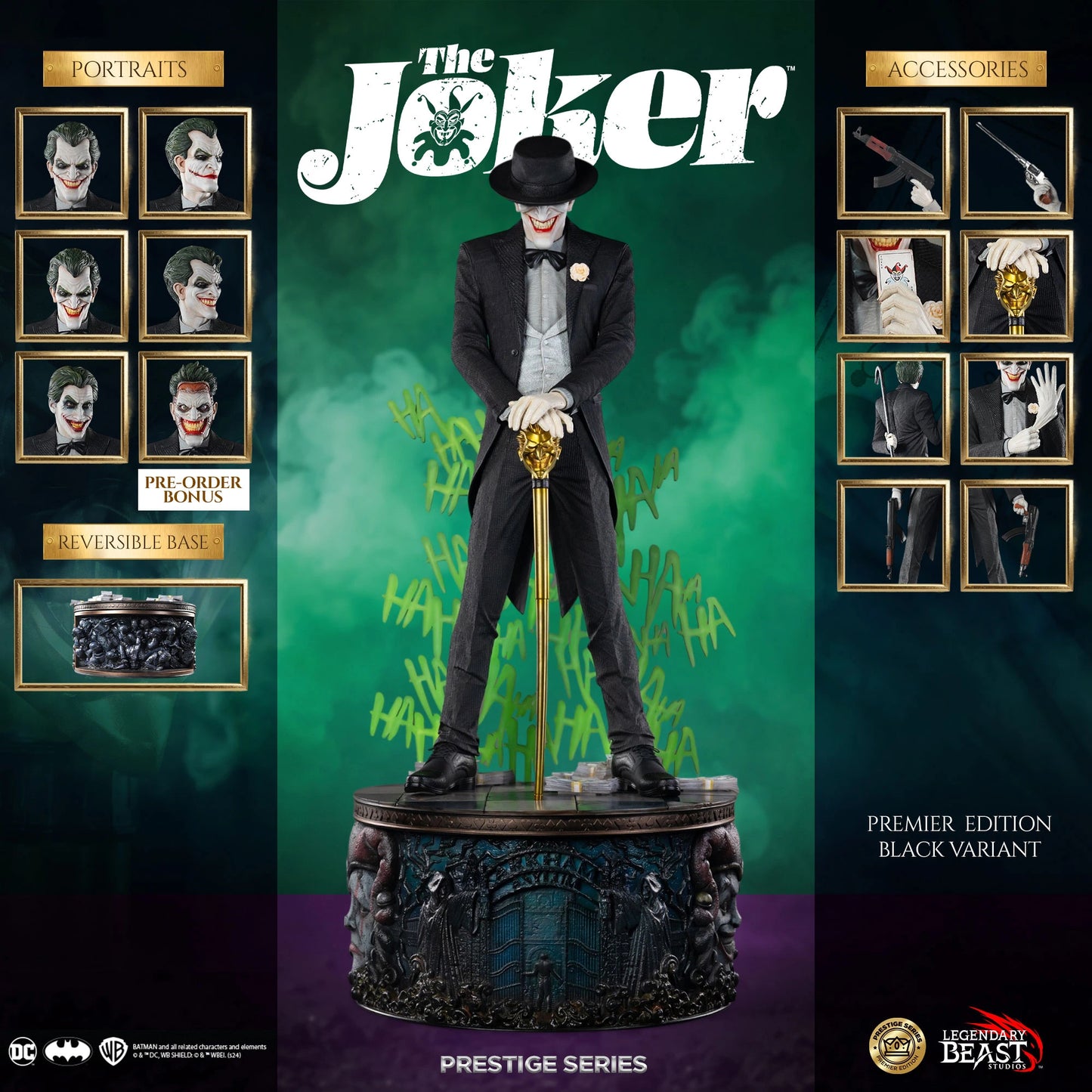 Preventa Resina Joker Figura DC Comics Legendary Beast (Licencia) Estudio