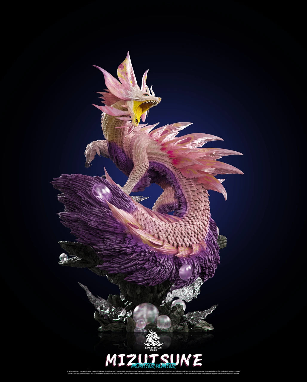 Preventa Resina Mizutsune Figura Monster Hunter Dragon Realm Estudio