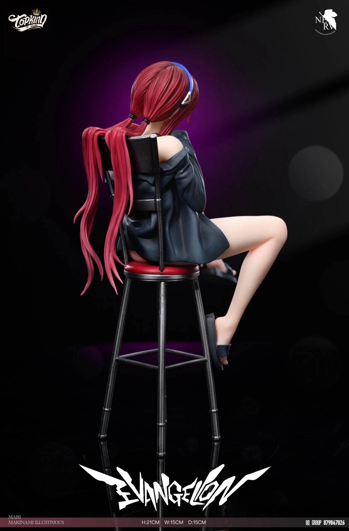 Preventa Resina Mari Makinami Figura Evangelion TOP King Estudio