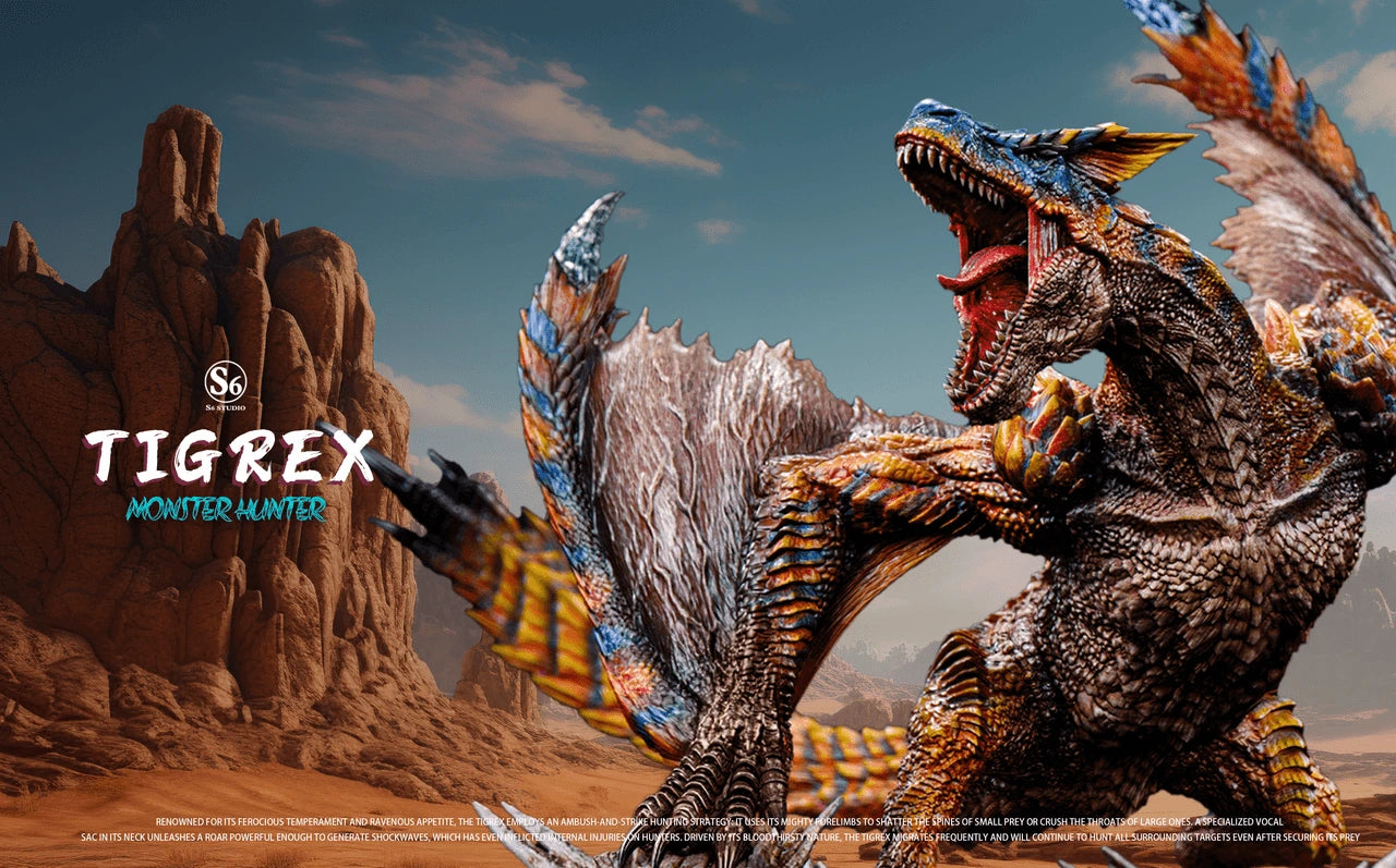 Preventa Resina Tigrex Figura Monster Hunter S6  Estudio