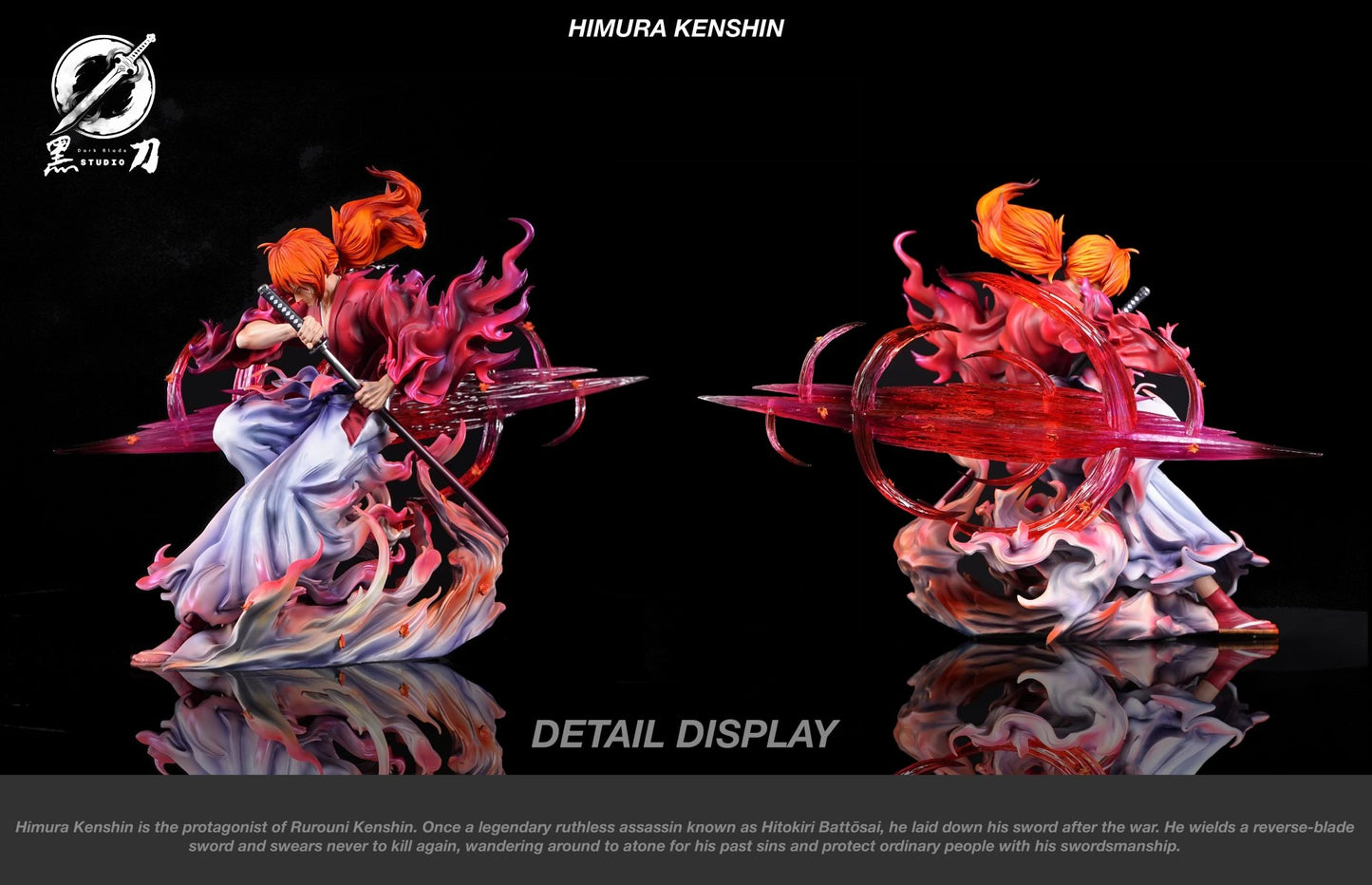 Preventa Resina Himura Kenshin Figura Samurai X Dark Blade  Estudio