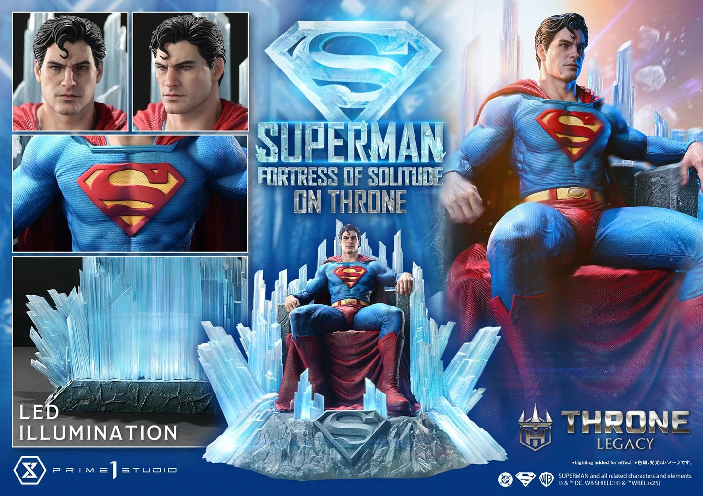 Preventa Resina Superman Throne Figura Superman (Comics) Prime 1 (Licencia) Estudio