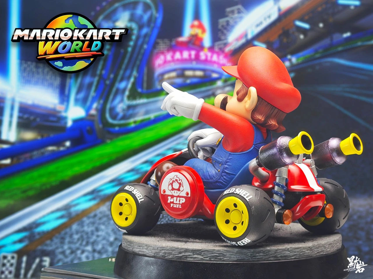 Preventa Resina Mario  Figura MarioKart World Moreno Estudio