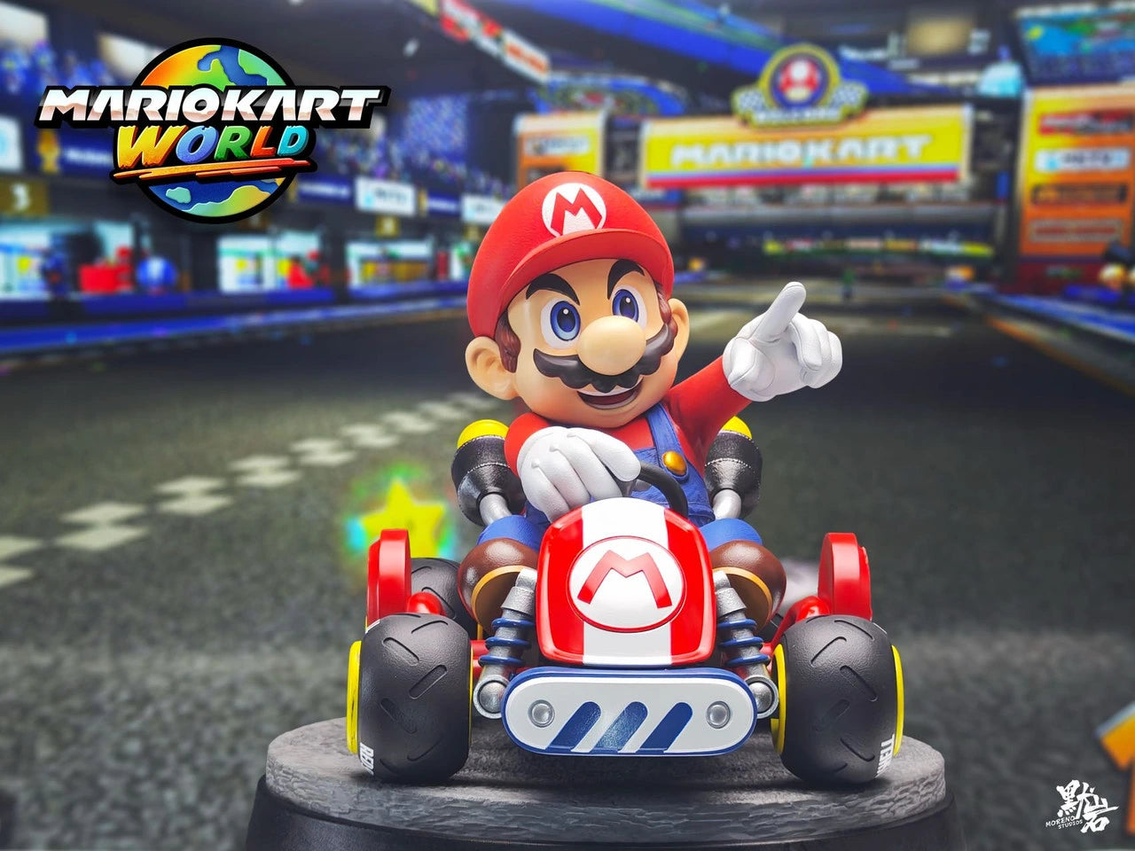Preventa Resina Mario  Figura MarioKart World Moreno Estudio