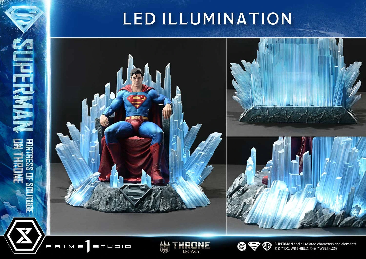 Preventa Resina Superman Throne Figura Superman (Comics) Prime 1 (Licencia) Estudio
