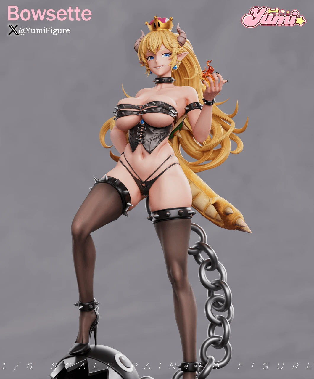 Preventa Resina Bowsette Figura Mario Bros Yumi Estudio