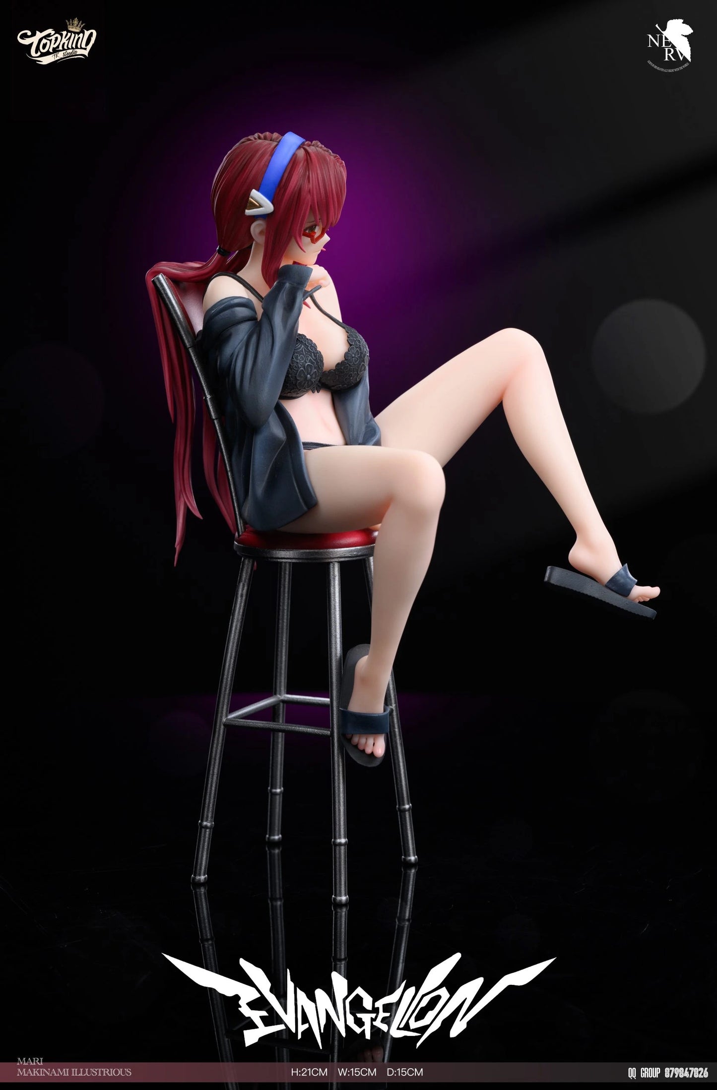Preventa Resina Mari Makinami Figura Evangelion TOP King Estudio
