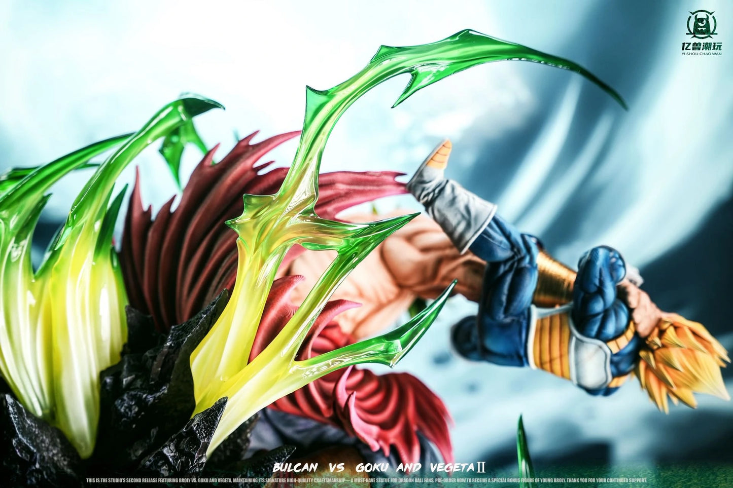 Preventa Resina Broly vs Goku & Vegeta Figura Dragon Ball 1/6 Yi Shou Estudio