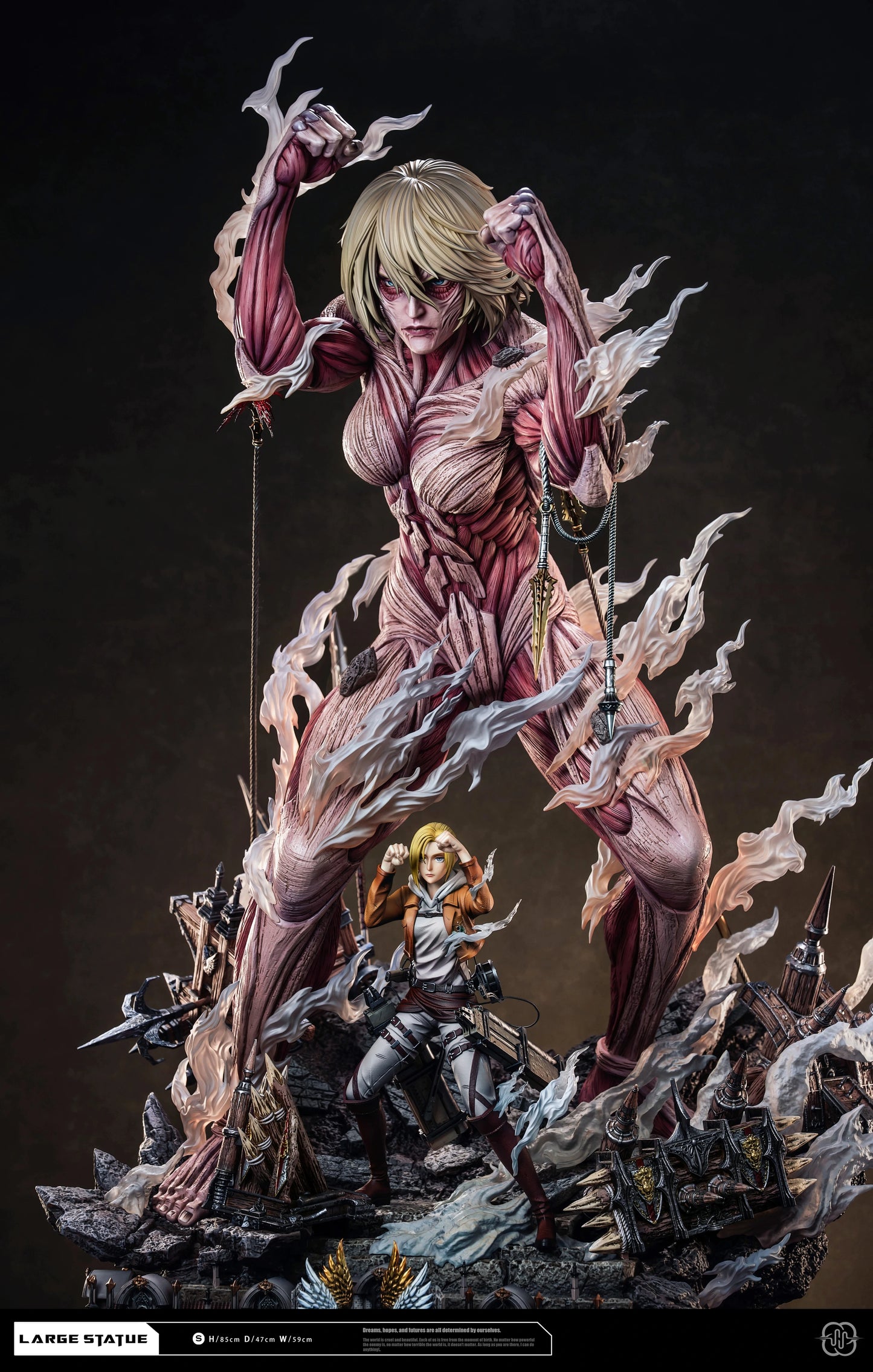 Preventa Resina Titan Femenino & Annie Leonhart Figura Attack On Titan Hertz  Estudio