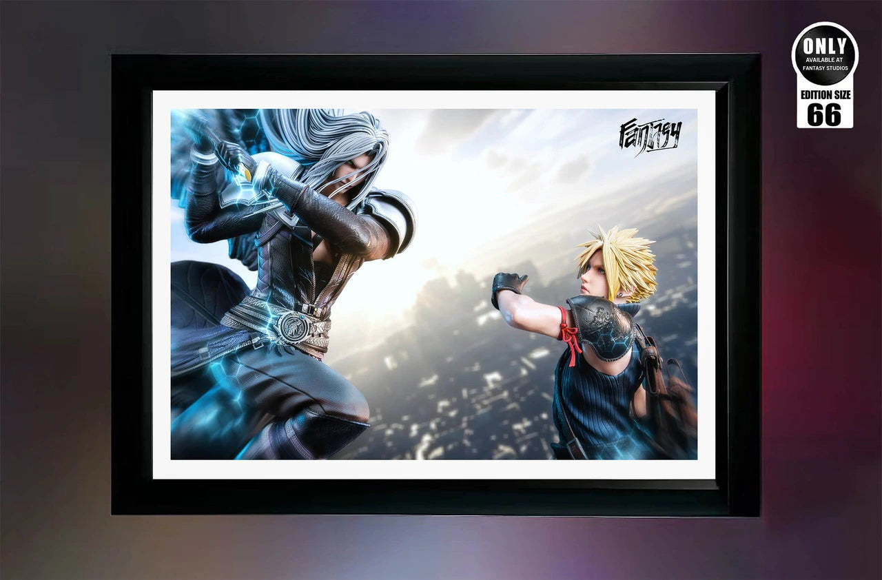 Preventa Resina Cloud vs Sephiroth Figura Final Fantasy VII Fantasy & Dragon  Estudio