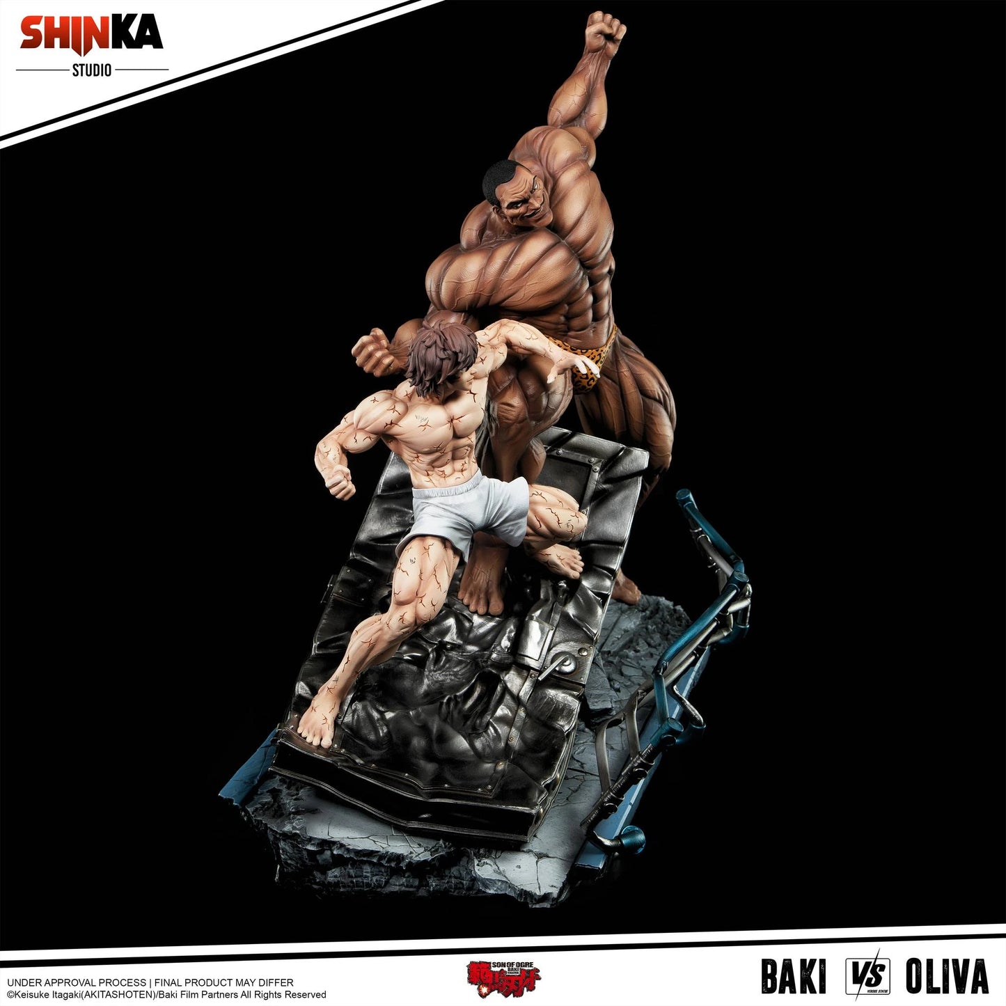"Preventa Resina Baki vs Oliva Figura Baki the Grappler  Shinka (Licencia) Estudio"