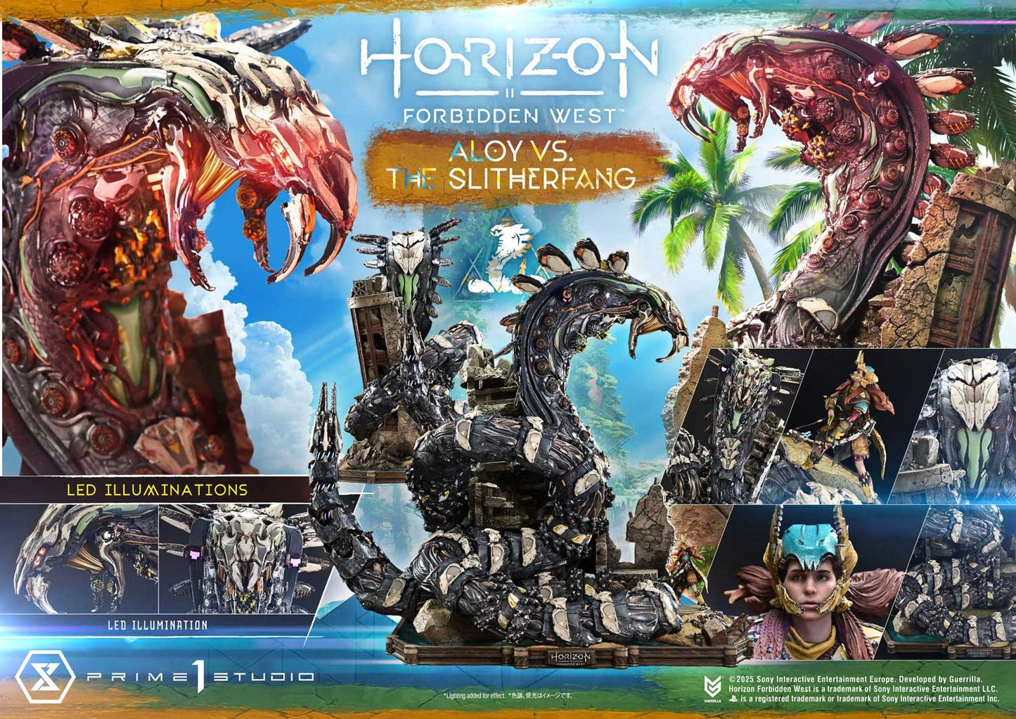 Preventa Resina Aloy vs. The Slitherfang Figura Horizon Forbidden West   Prime 1 (Licencia) Estudio