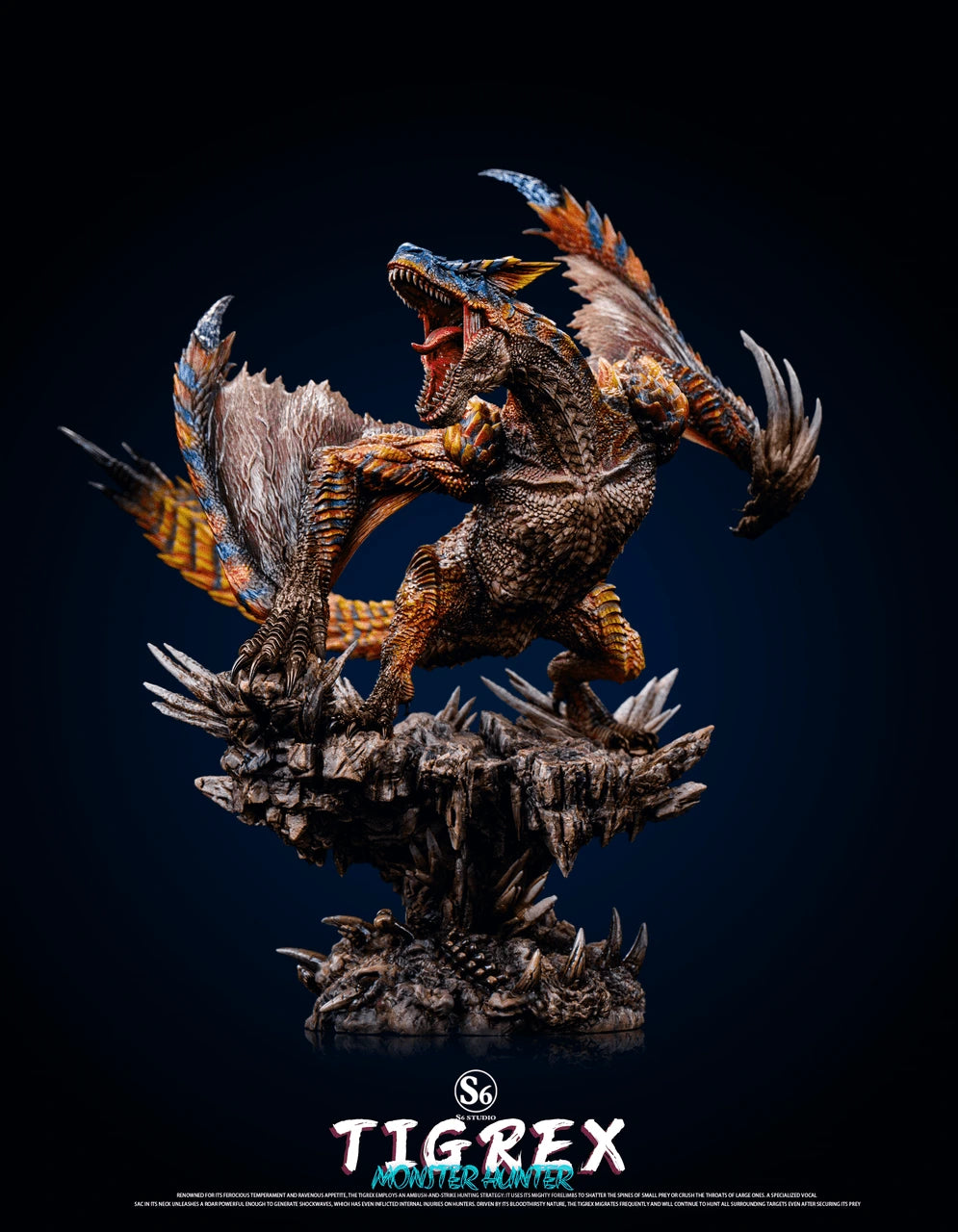 Preventa Resina Tigrex Figura Monster Hunter S6  Estudio