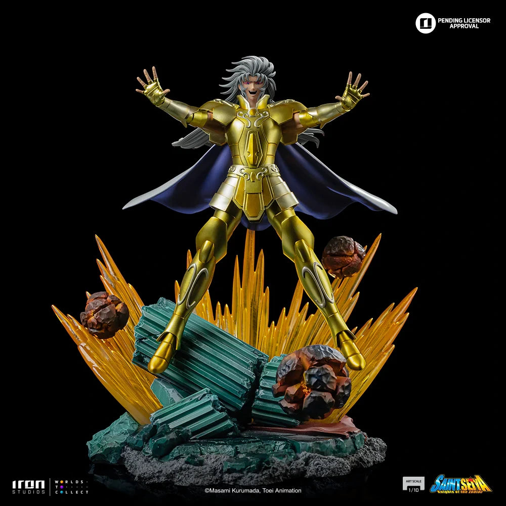 Preventa Resina Geminis de Saga Figura Caballeros del Zodiako Iron (Licencia) Estudio