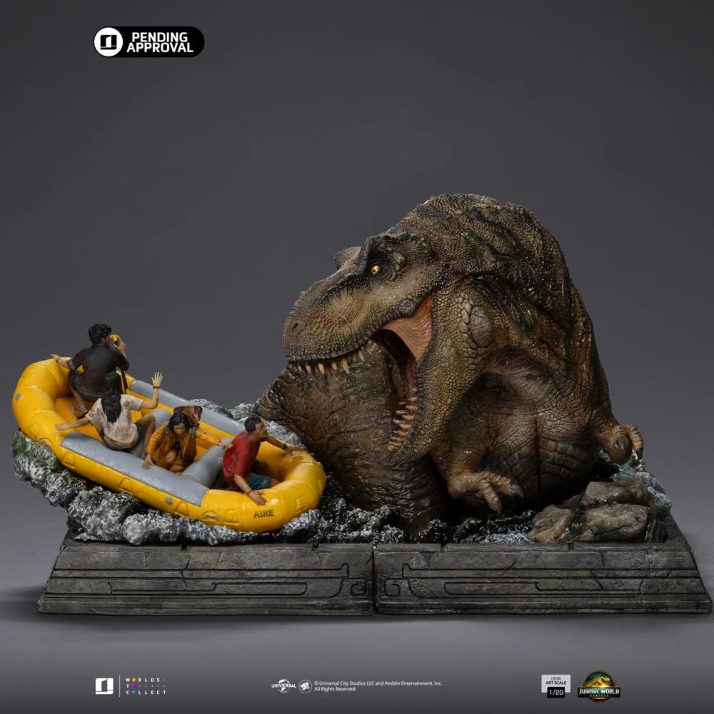 Preventa Resina T-Rex Figura Jurassic World: Rebirt Iron (Licencia) Estudio
