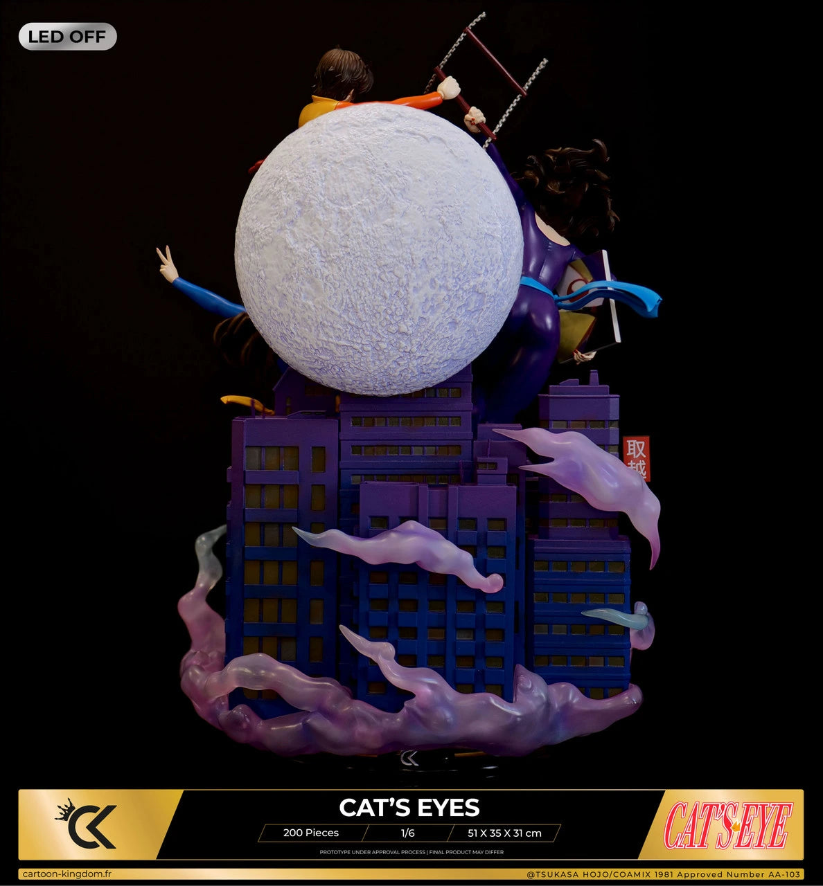 Preventa Resina Hermanas Kisugi Figura Cat's eyes Cartoon Kigdom (Licencia) Estudio