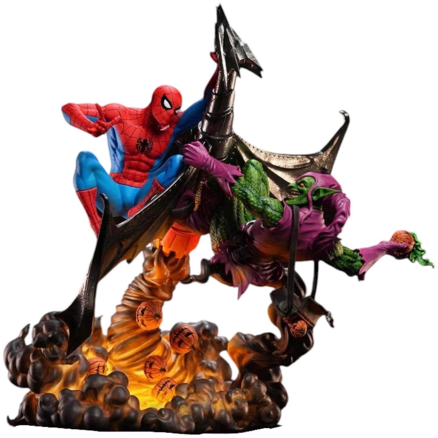 Preventa Resina Spider-Man vs Duende Verde Figura Marvel Comics 1/4 27Abyss  Estudio