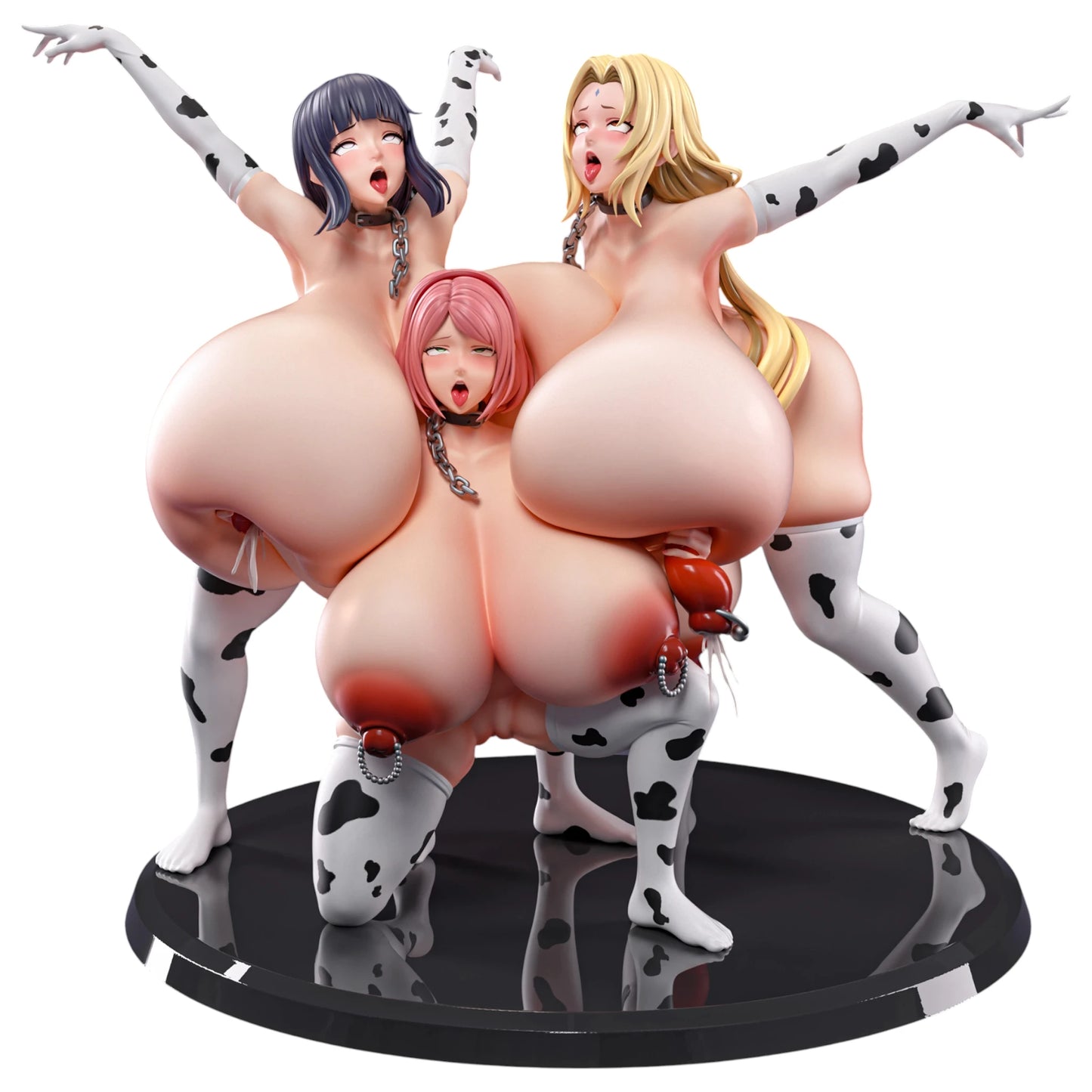 Preventa Resina Hinata, Sakura & Tsunade Figura Naruto Fish Head  Estudio