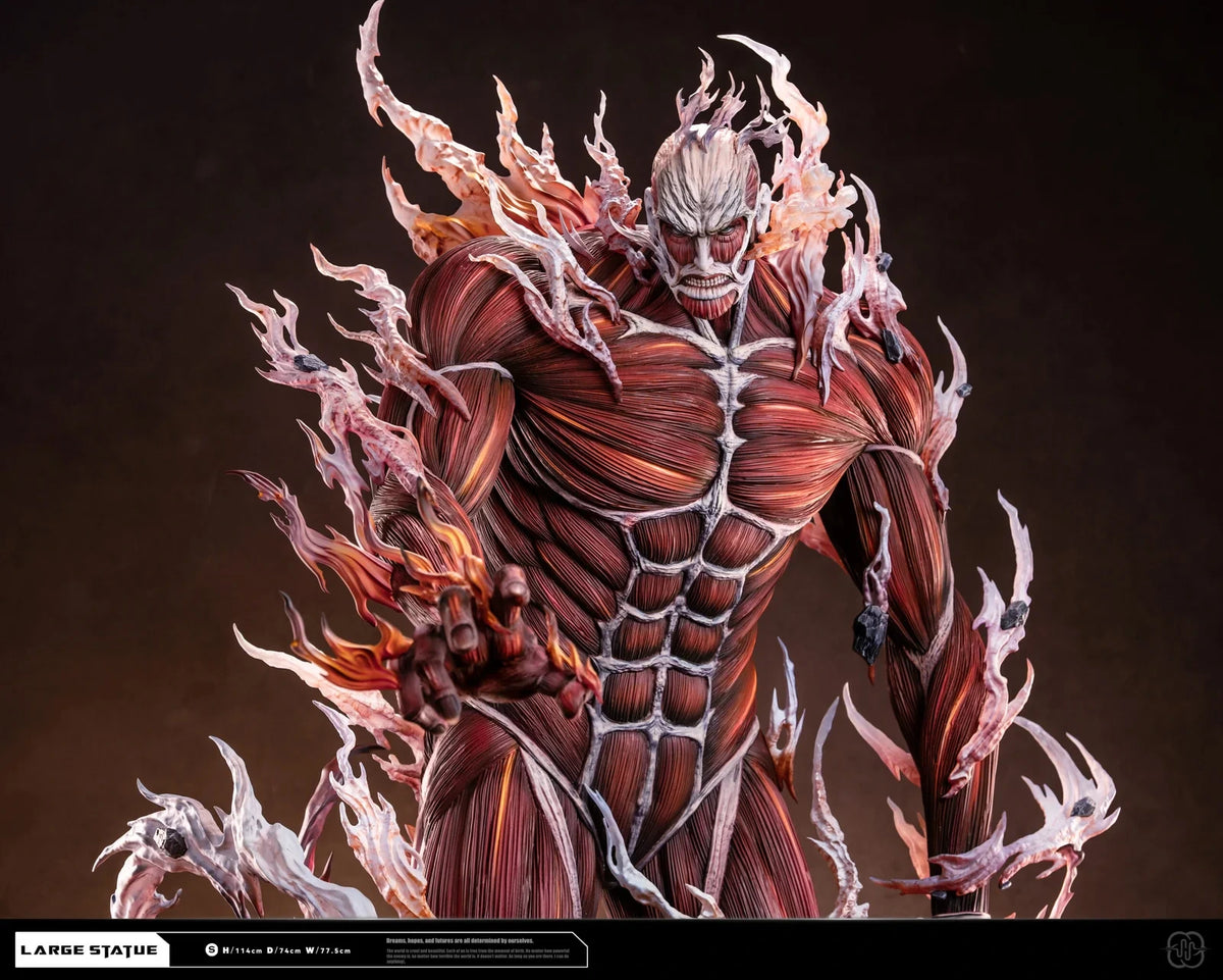 Preventa Resina Titan Colosal & Bertolt Hoover Figura Attack On Titan Hertz  Estudio