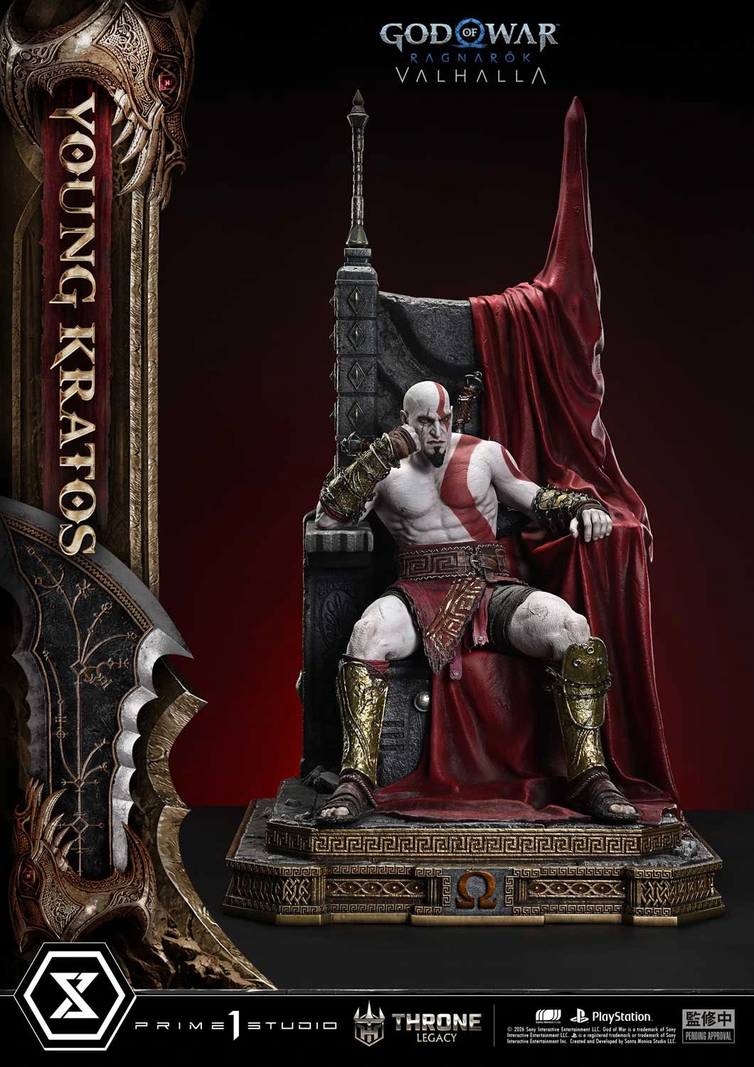 "Preventa Resina Kratos Joven Figura God of War Ragnarök: Valhalla  Prime 1 (Licencia) Estudio"