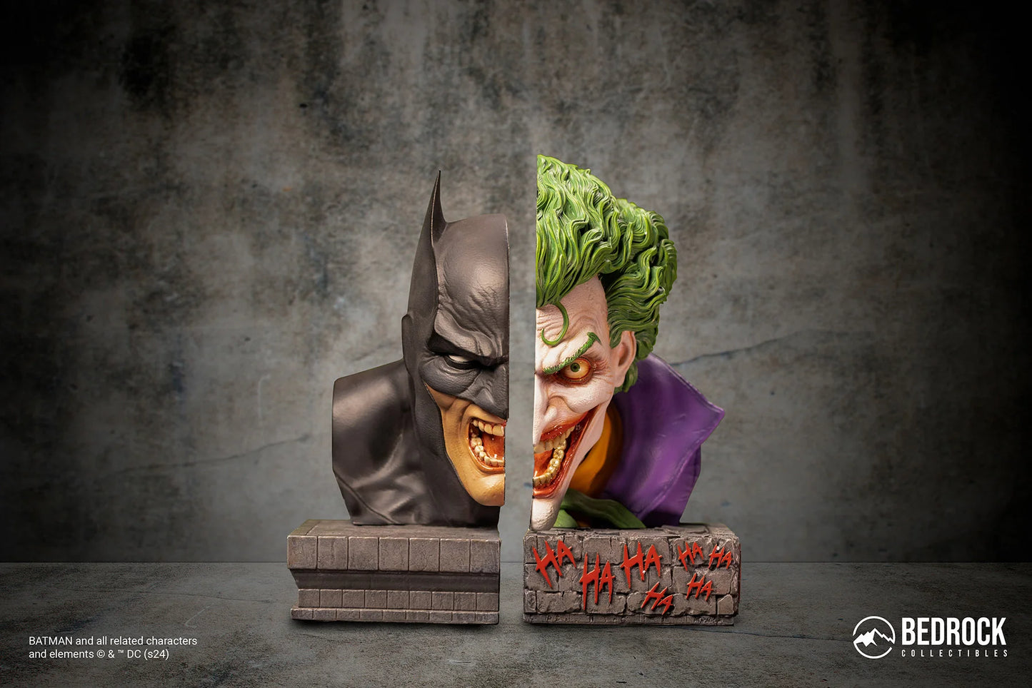 Preventa Resina Batman y Joker Figura DC Bedrock Collectibles (Licencia) Estudio