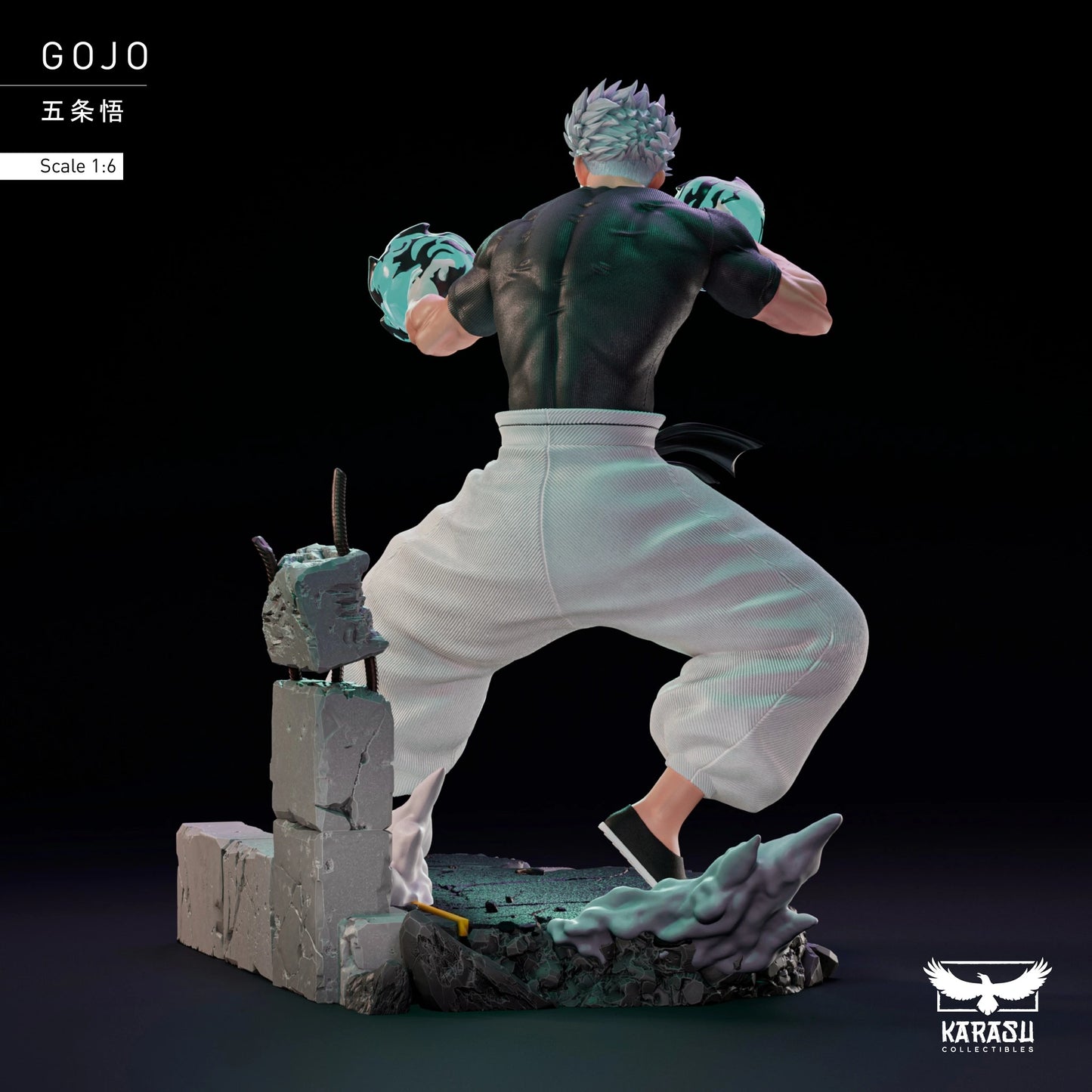Preventa Resina Satoru Gojo Figura Jujutsu Kaisen Karasu Collectibles Estudio