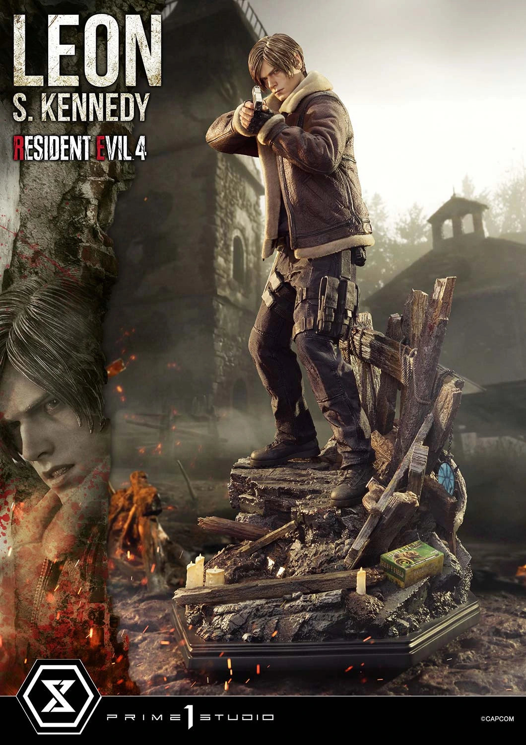 Preventa Resina Leon S. kennedy Figura Resident Evil 4 Prime 1 (Licencia) Estudio
