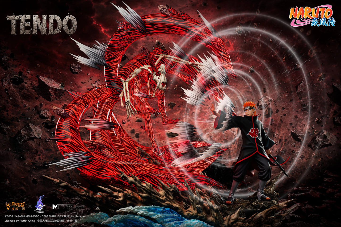 Preventa Resina Pain vs Naruto  Figura Naruto 1/6 Pickstar Estudio (Licencia)