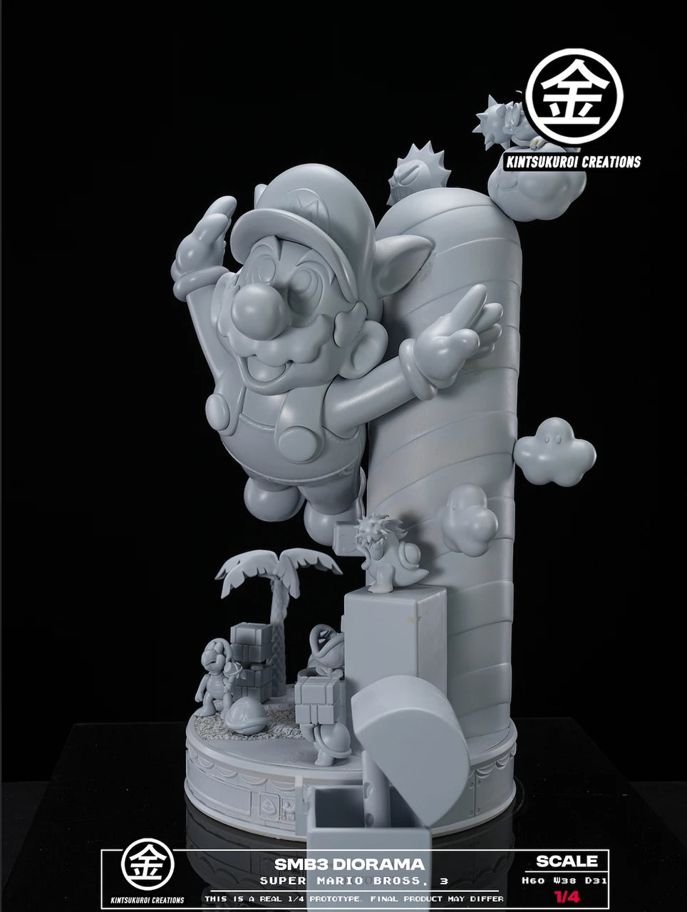 Preventa Resina Mario  Figura Super Mario Bros 3  Kintsukuroi Estudio