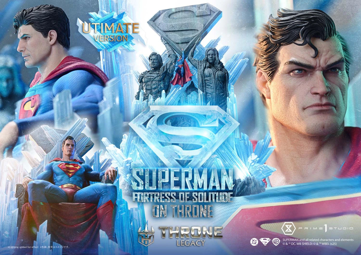 Preventa Resina Superman Throne Figura Superman (Comics) Prime 1 (Licencia) Estudio