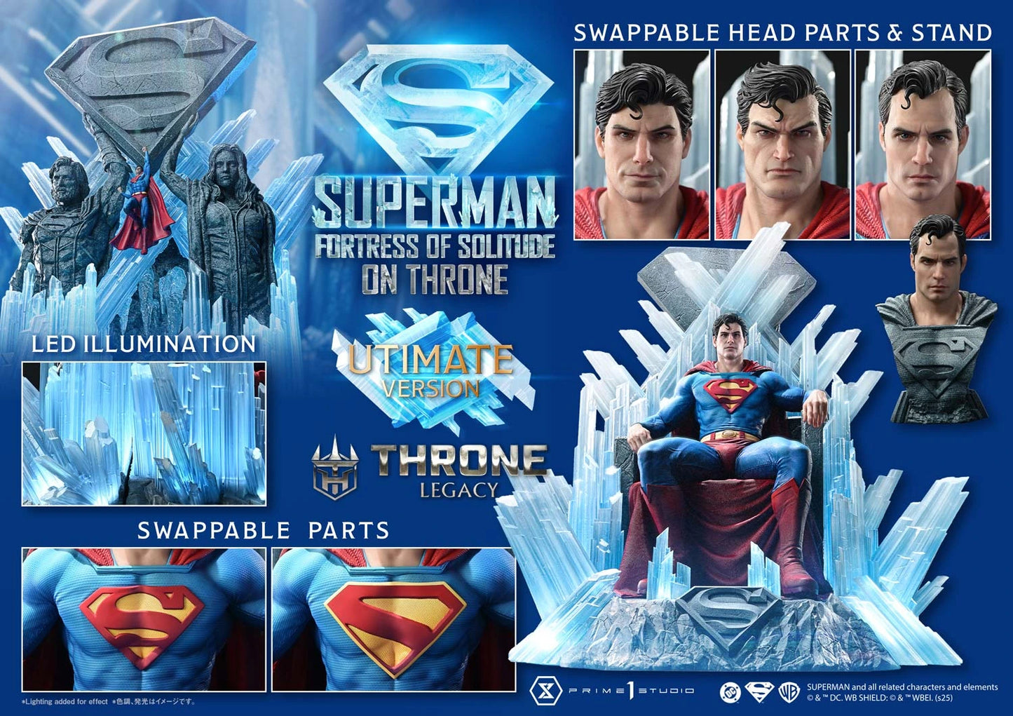 Preventa Resina Superman Throne Figura Superman (Comics) Prime 1 (Licencia) Estudio
