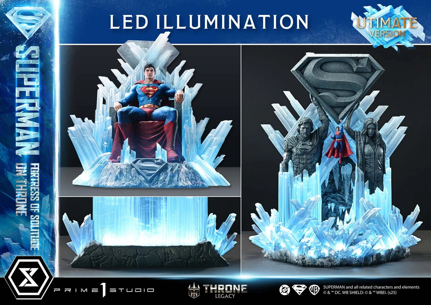 Preventa Resina Superman Throne Figura Superman (Comics) Prime 1 (Licencia) Estudio