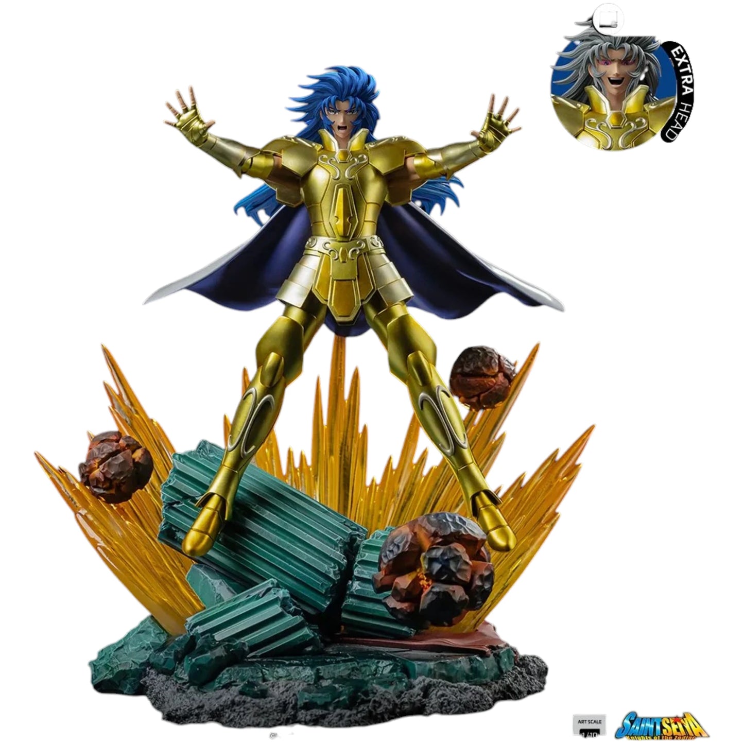Preventa Resina Geminis de Saga Figura Caballeros del Zodiako Iron (Licencia) Estudio