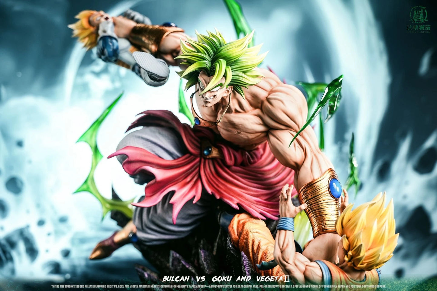 Preventa Resina Broly vs Goku & Vegeta Figura Dragon Ball 1/6 Yi Shou Estudio