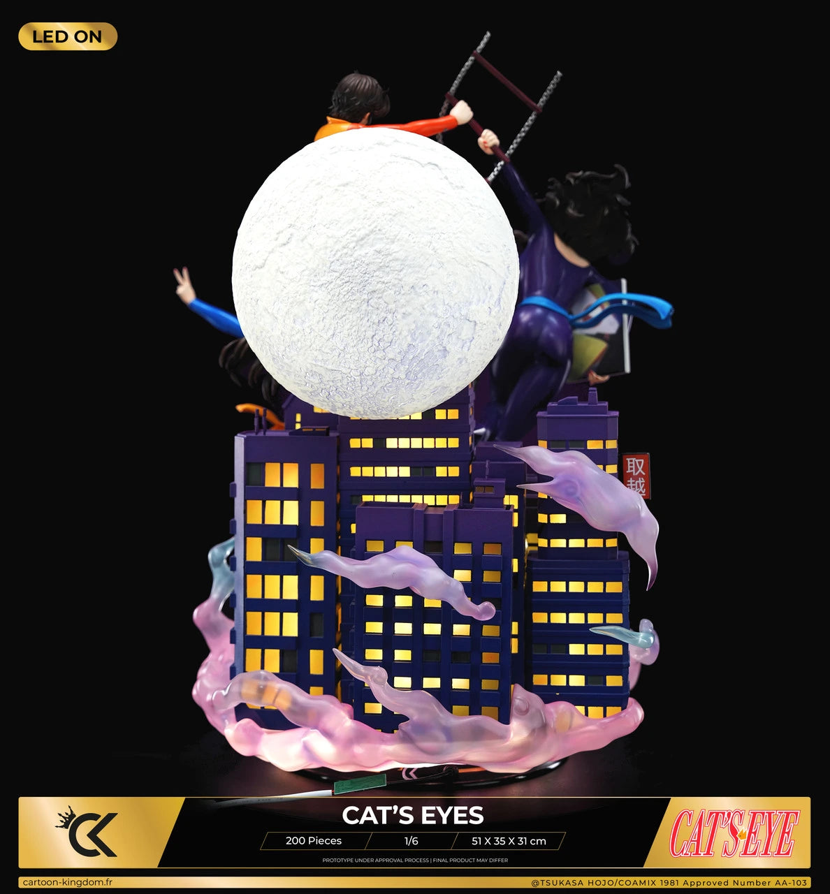 Preventa Resina Hermanas Kisugi Figura Cat's eyes Cartoon Kigdom (Licencia) Estudio