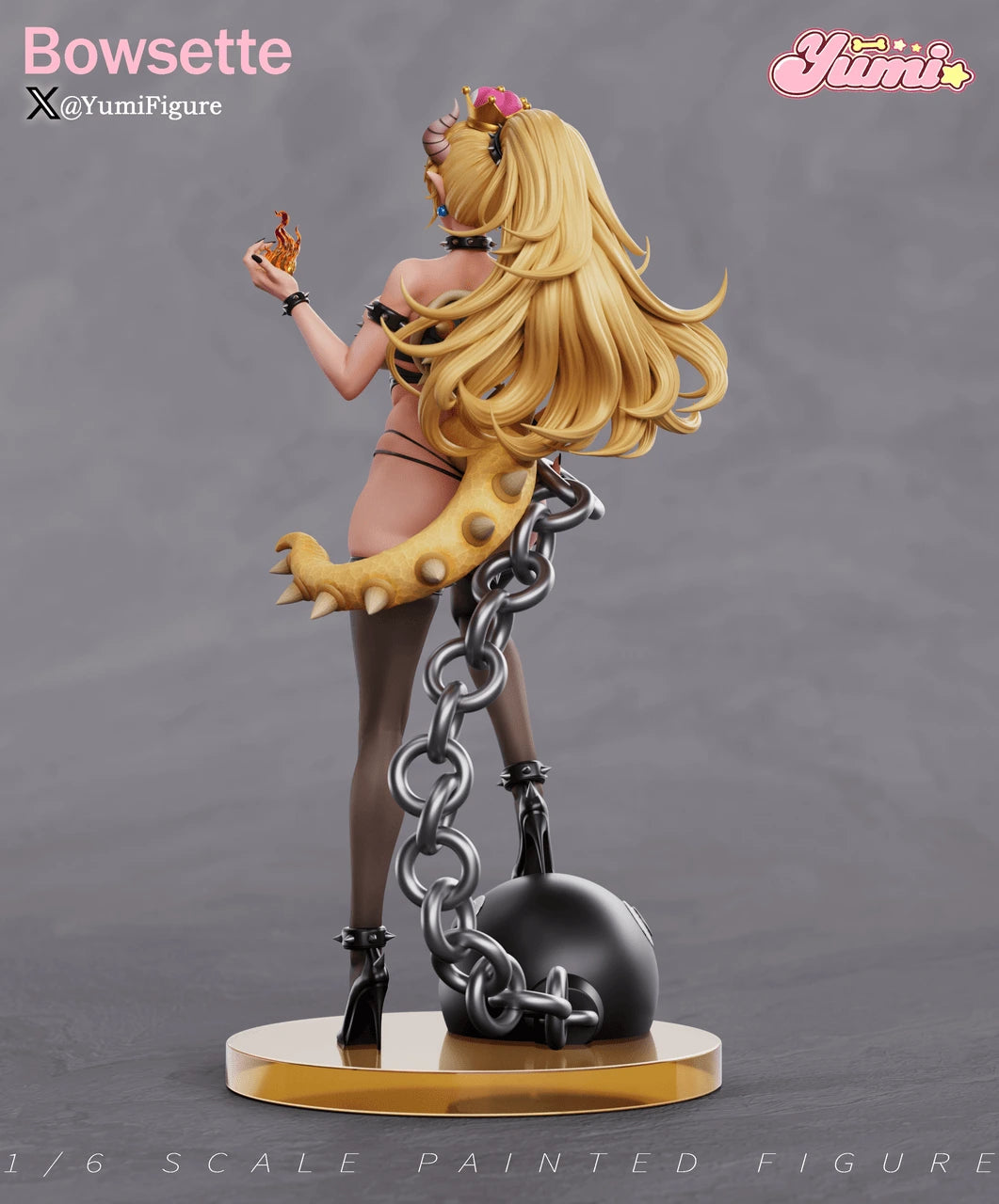 Preventa Resina Bowsette Figura Mario Bros Yumi Estudio