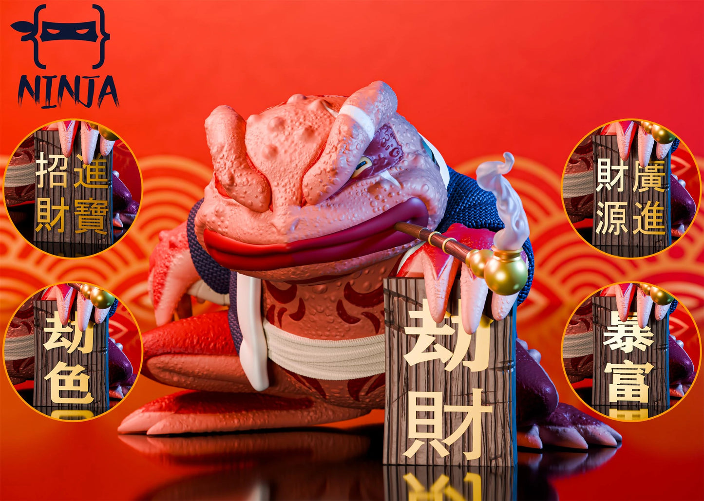Preventa Resina Gamabunta Figura Naruto Ninja Estudio