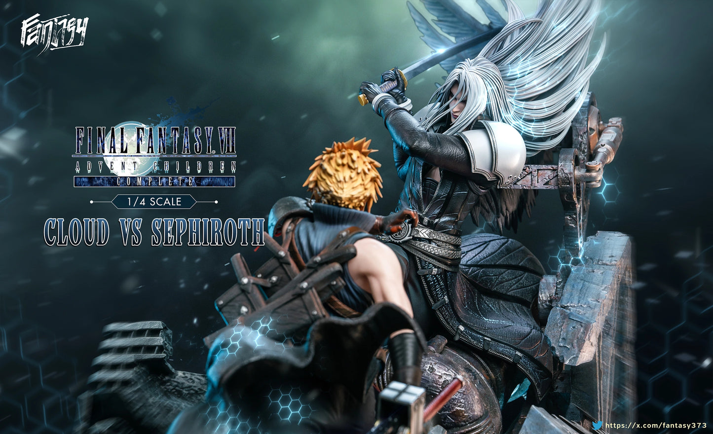 Preventa Resina Cloud vs Sephiroth Figura Final Fantasy VII Fantasy & Dragon  Estudio