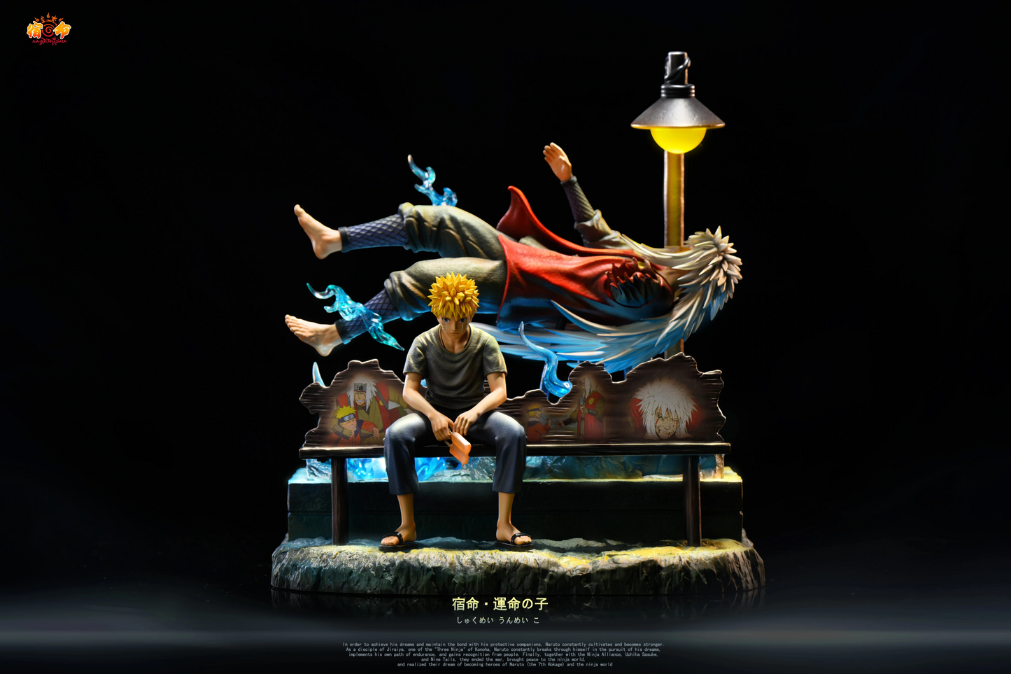 Preventa Resina Naruto & Jiraiya Figura Naruto Kagemusha  Estudio