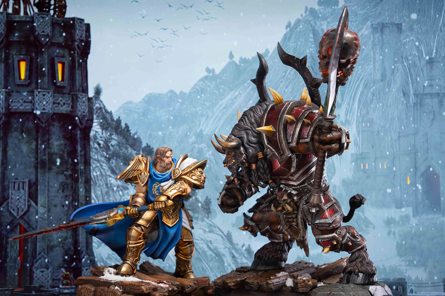 Preventa Resina Marshal vs Warlord Figura World of Warcraft Laughing Estudio