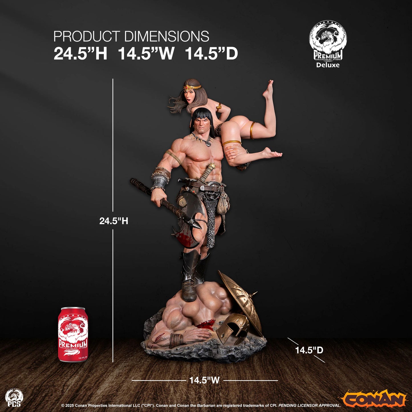 Preventa Resina Conan Figura Conan el Bárbaro PCS (Licencia) Estudio