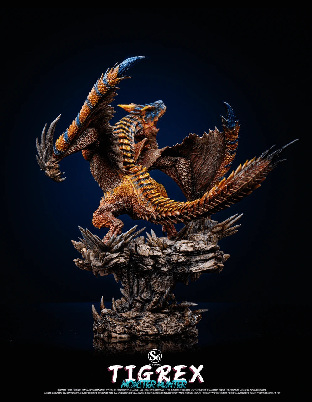 Preventa Resina Tigrex Figura Monster Hunter S6  Estudio