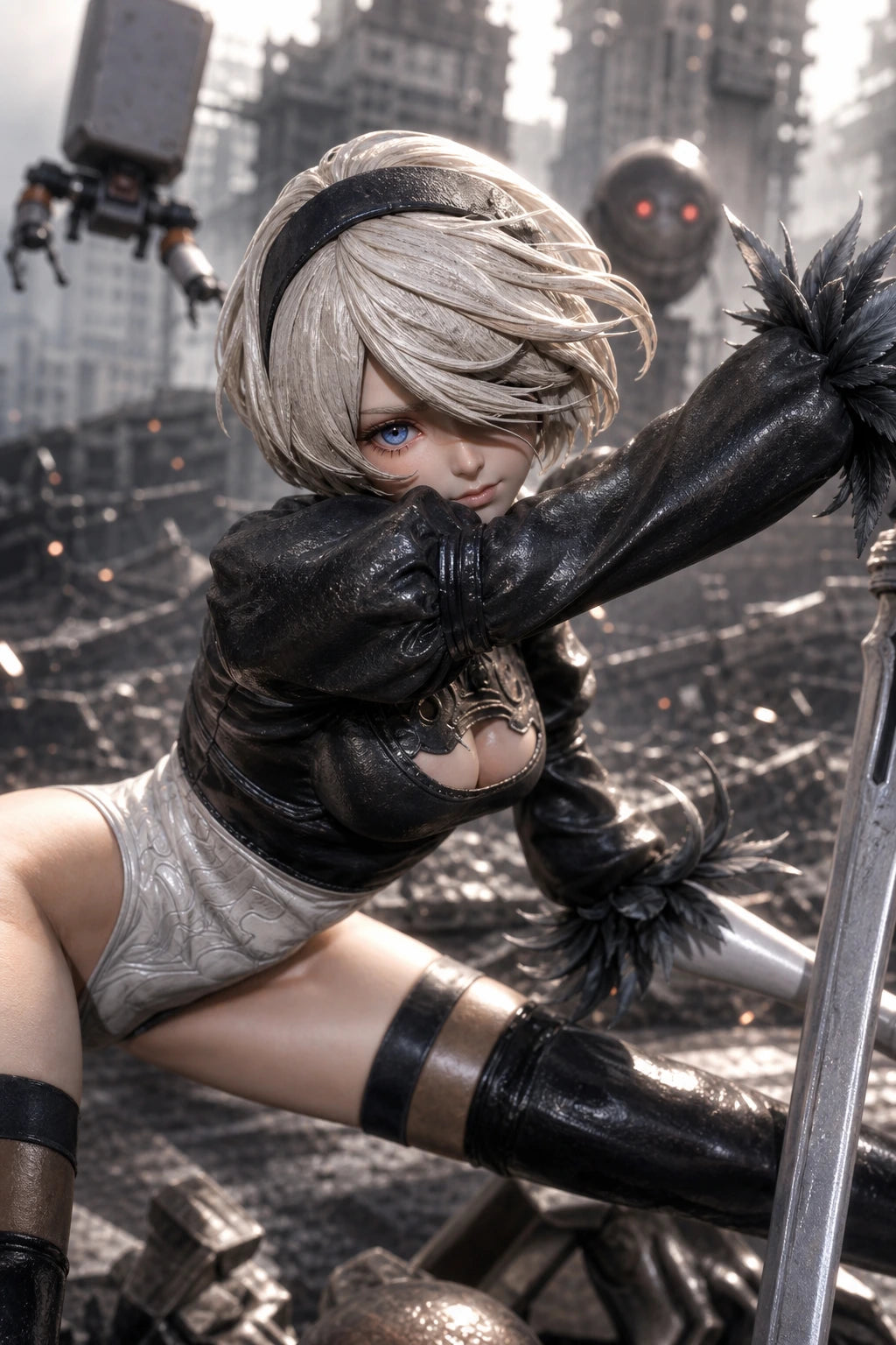 Preventa Resina 2B Figura Nier: Automata 1/6 Star Origin Estudio