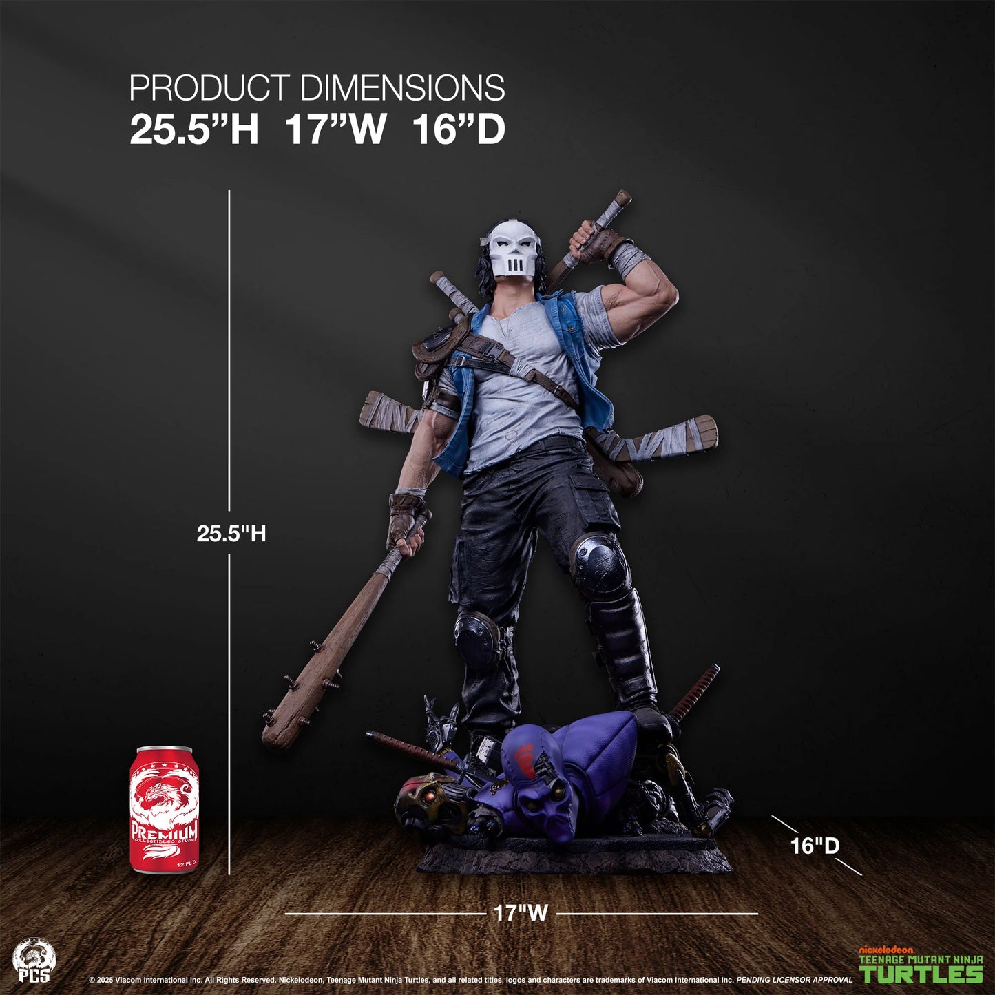 Preventa Resina Casey Jones Figura Tortugas Ninja PCS (Licencia) Estudio
