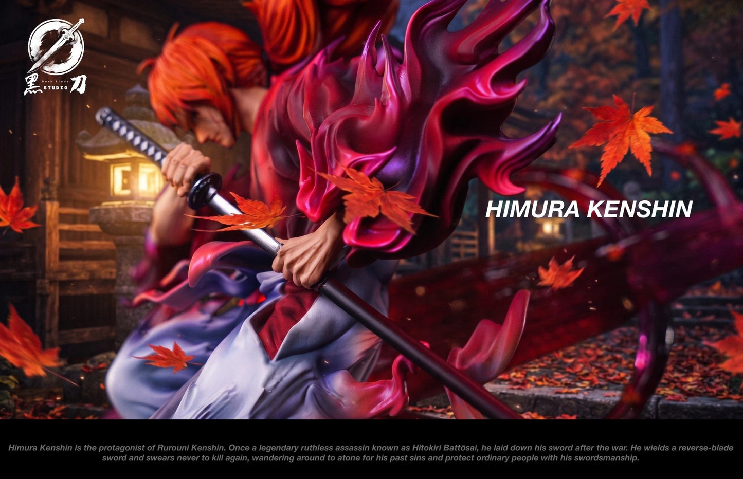 Preventa Resina Himura Kenshin Figura Samurai X Dark Blade  Estudio