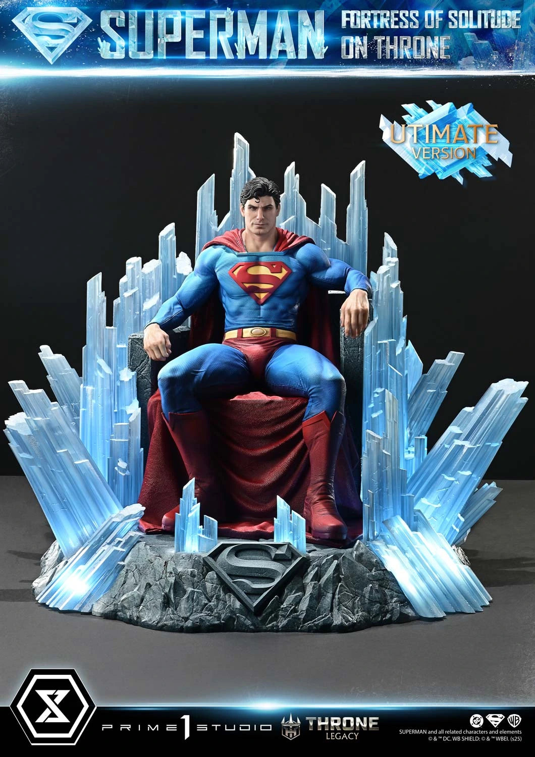 Preventa Resina Superman Throne Figura Superman (Comics) Prime 1 (Licencia) Estudio